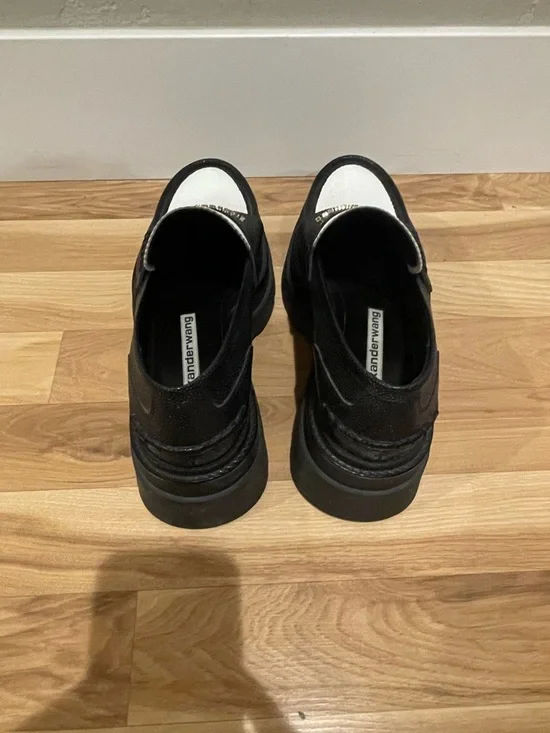 Alexander Wang Carter Chunky Platform Leather Loafers- Pre Loved - Picture 5 of 5